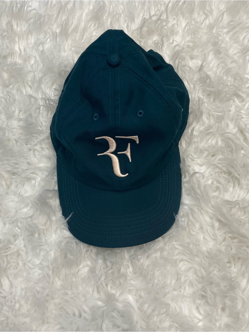 Roger Federer Nike Dark Teal Baseball Cap with Embroidered RF Logo